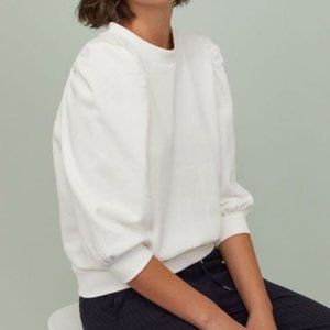 H&M+ Puff-sleeved Sweatshirt